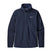 Patagonia Better Sweater Womens 1_4 Zip- Navy blue fleece pullover with a brand logo on a white background