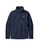 Patagonia Better Sweater Womens 1_4 Zip- Navy blue fleece pullover with a brand logo on a white background