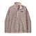 Patagonia Better Sweater Womens 1_4 Zip- Light Pink fleece pullover with a brand logo on a white background