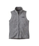 Patagonia Better Sweater Womens Vest- Black backpack with a beige patch on a white background