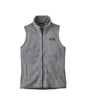 Patagonia Better Sweater Womens Vest- Black backpack with a beige patch on a white background