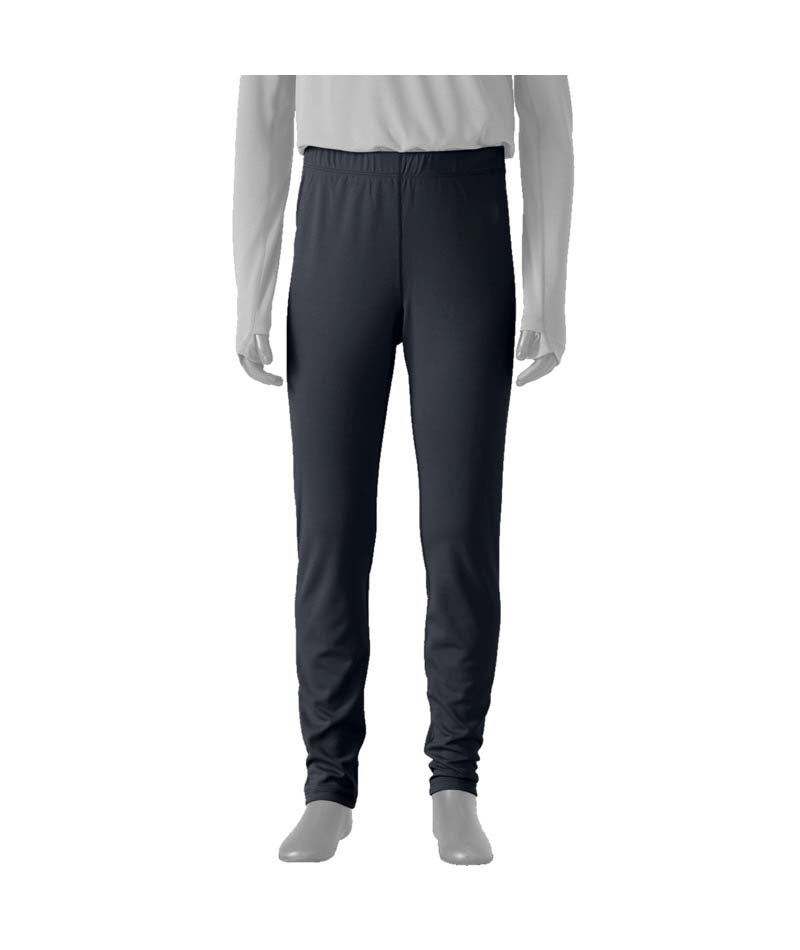 Patagonia Capilene Midweight Kids Bottoms- Black pants worn by a mannequin on a white background
