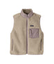 Patagonia Classic Retro-X Womens Vest- Beige fleece vest with a visible brand logo on a white background, Shop Patagonia Sale
