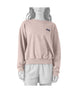 Patagonia Dailey Womens Crew- Mannequin wearing a light pink sweatshirt with a logo on a white background, Shop Patagonia Sale