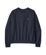 Patagonia Dailey Womens Crew- Navy blue sweatshirt with a brand logo on a white background, Shop Patagonia Sale