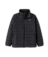 Patagonia Down Sweater Kids Jacket-Light gray textured shirt on a white background