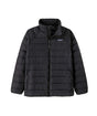 Patagonia Down Sweater Kids Jacket-Light gray textured shirt on a white background