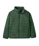 Patagonia Down Sweater Kids Jacket-Green puffer jacket with a visible brand logo on a white background
