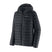 Patagonia Down Sweater Mens Hoody- Black puffer jacket with a brand logo on a white background