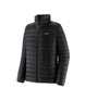 Patagonia Down Sweater Mens Jacket- Black puffer jacket with a brand logo on a white background