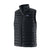 Patagonia Down Sweater Mens Vest- Black puffer vest with a visible brand logo on a white background