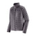 Patagonia Down Sweater Womens Jacket-Gray puffer jacket with a brand logo on a white background