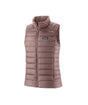 Patagonia Down Sweater Womens Vest- Brown puffer vest with a visible brand logo on a white background, shop at Aspen Ski and Board Columbus, Ohio