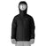 Patagonia Insulated Snowfarer Mens Jacket- Black raincoat with reflective visor on a white background