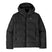 Patagonia Jackson Glacier Mens Jacket- Black puffer jacket with a hood on a white background