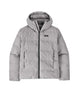 Patagonia Jackson Glacier Mens Jacket- Gray quilted jacket with a hood on a white background