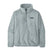 Patagonia Los Gatos 1_4 Zip Womens- Light Blue fleece pullover with a brand logo on a white background