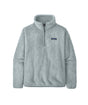 Patagonia Los Gatos 1_4 Zip Womens- Light Blue fleece pullover with a brand logo on a white background
