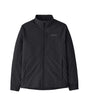 Patagonia Nano-Air Light Mens Jacket- Black jacket with a brand logo on a white background
