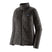 Patagonia Nano Puff Womens Jacket- Black quilted jacket with a brand logo on a white background