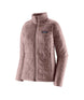 Patagonia Nano Puff Womens Jacket-Pink quilted jacket with a brand logo on a white background