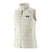 Patagonia Nano Puff Womens Vest-White insulated vest with Patagonia logo on a white background