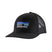 Patagonia P-6 Logo Trucker Hat- Black Trucker Hat with a mesh back that has the Patagonia logo on the front