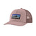 Patagonia P-6 Logo Trucker Hat- Light Pink Trucker Hat with darker pink mesh on the back that has the Patagonia logo on the front