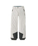 Patagonia Powder Town Kids Pants- White ski pants with black accents on a white background