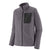 Patagonia R1 Air Mens Jacket- Grey fleece jacket with a black pocket on a white background
