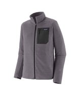 Patagonia R1 Air Mens Jacket- Grey fleece jacket with a black pocket on a white background