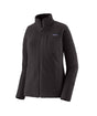 Patagonia R1 Air Womens Jacket- Black jacket with a brand logo on a white background