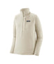 Patagonia R1 Womens Pullover- Beige jacket with a visible brand logo on a white background