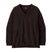 Patagonia Recycled Wool-Blend V-Neck Womens Sweater- Dark brown ribbed sweater on a white background