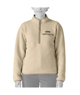 Patagonia Retro Pile Womens Marsupial-Beige fleece pullover with a brand logo on a white background