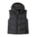 Patagonia Sindit Womens Vest- Black puffer vest with a hood on a white background