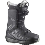 PearlBOA- Black snowboard boot shown on a white background 