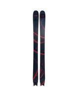Poisson-Red and black skis on a white background