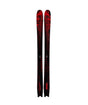 Poisson-Red and black skis on a white background