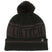 PomBeanie- Black and brown 'Lib Tech' beanie on a white background