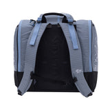 PowderTrekker- Light purple and blue bag with 'Kulkea' branding on a white background