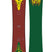 PrettyGoodCompanyCamberSnowboard-Two views of a snowboard deck, one red and one green, with Burton logo and design on a white background.