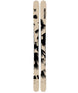 Prodigy1-Two Faction skis with a camouflage pattern on a white background