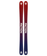 Prodigy1Capsule-Red Faction skis with a white logo on a white background