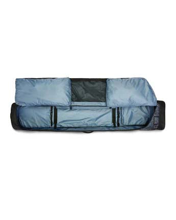 Prospector-Black ski and snowboard bag with visible brand logo on a white background