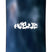 PublicDispute-A snowboard topsheet, featuring a dark blue and black mottled pattern with a white stylized logo in the center and a small white graphic near the bottom.
