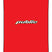 PublicGeneral-A bright red snowboard shown from the top deck view, featuring the 'public' brand logo in white near the center. This topsheet and base are the 143cm and 155cm colorway.