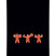 PublicStatement-A black snowboard with orange graphic details and white branding, shown vertically against a white background.
