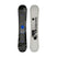 Pulse- Black multi colored snowboard on a white background 