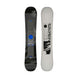 Pulse- Black multi colored snowboard on a white background 